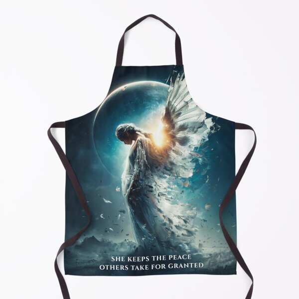 Item preview, She Keeps the Peace – Celestial Guardian Art designed and sold by VisionaryVeils.