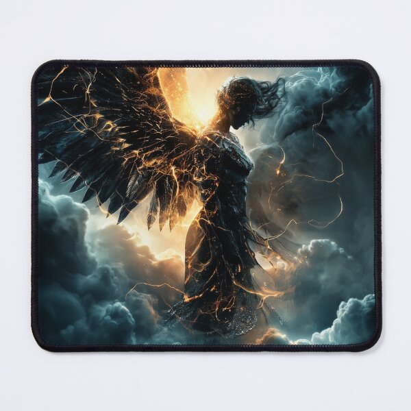 Item preview, Not Holy, Just Chosen – Dark Angel Surreal Art designed and sold by VisionaryVeils.