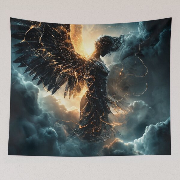 Item preview, Not Holy, Just Chosen – Dark Angel Surreal Art designed and sold by VisionaryVeils.