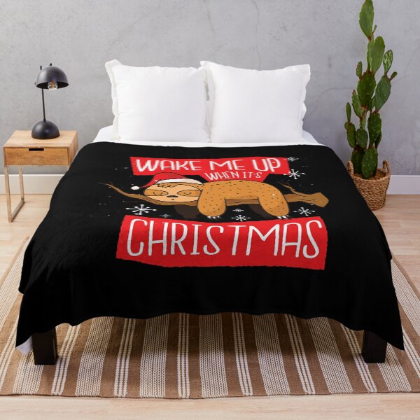 Item preview, Wake Me Up When It’s Christmas: Sloth Christmas Art designed and sold by ChaaiTee.
