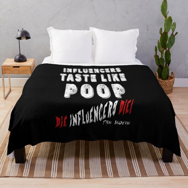 Item preview, Influencer Parody Humor T‑Shirt – “Influencers Taste Like Poop” Die Influencers Die The Movie Official Tee designed and sold by Psychoactive Circus Merch.
