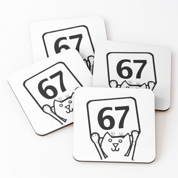 Item preview, Six Seven 67 Funny Cat 6 7 Portrait Memes  designed and sold by ellenhenry.