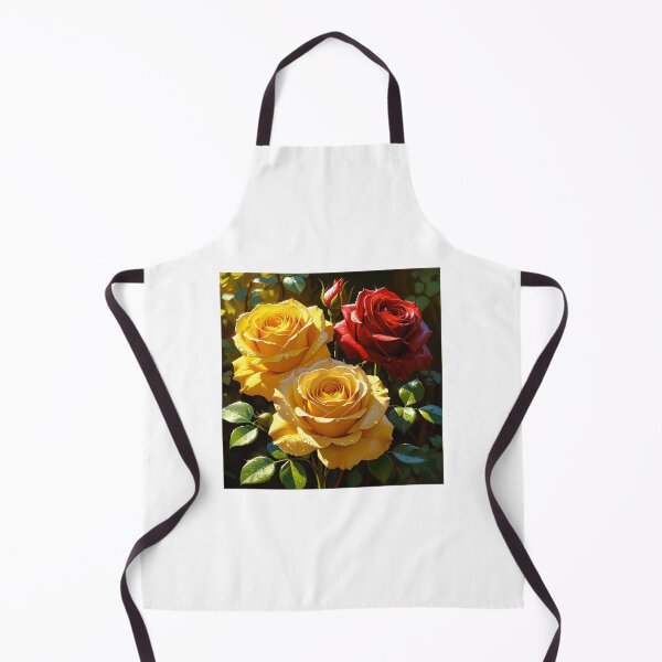 Item preview, Lush Yellow and Red Roses in Full Bloom – Vibrant Floral Art, Nature-Inspired Botanical Design designed and sold by BloomingBeauty7.