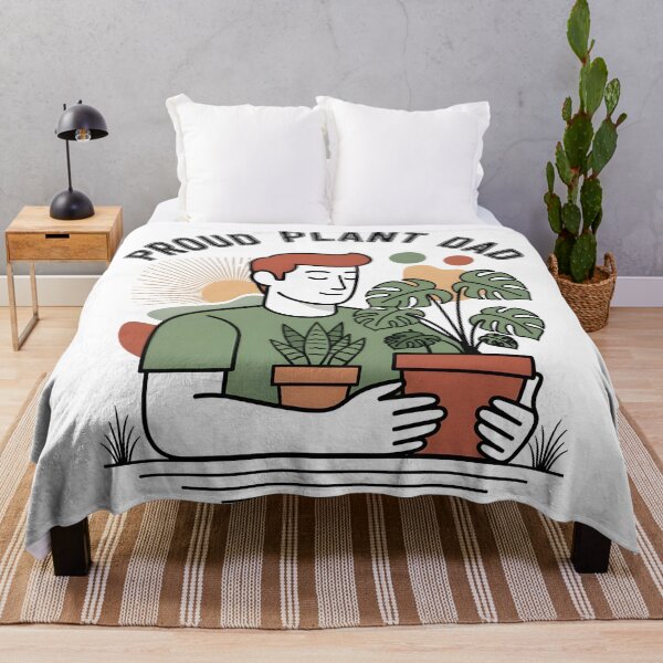 Item preview, Orgulloso papá de plantas Gráfico minimalista designed and sold by EnziGartig.
