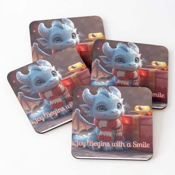 Item preview, Snowy Dragon Delight | Cute Winter Dragon Art designed and sold by ArtShop2025LV.