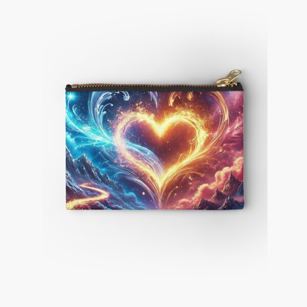 Item preview, Galactic Heart – Fusion of Fire and Ice Beneath the Stars designed and sold by Tommandjerry.