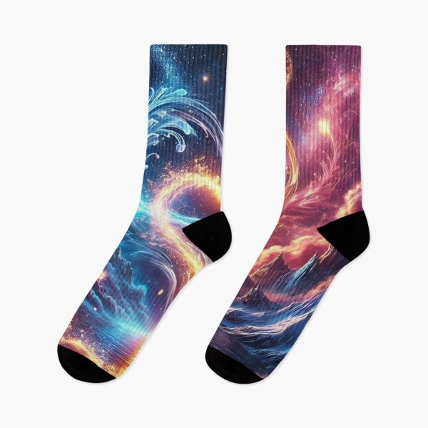 Item preview, Galactic Heart – Fusion of Fire and Ice Beneath the Stars designed and sold by Tommandjerry.