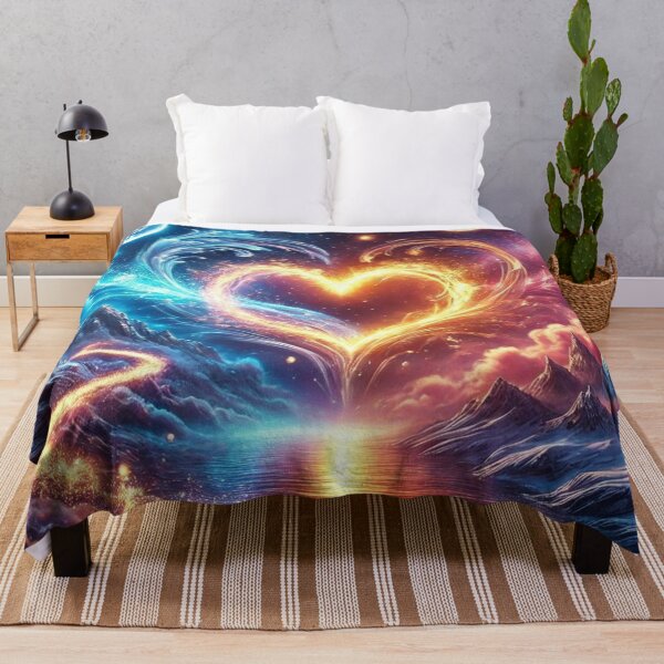 Item preview, Galactic Heart – Fusion of Fire and Ice Beneath the Stars designed and sold by Tommandjerry.