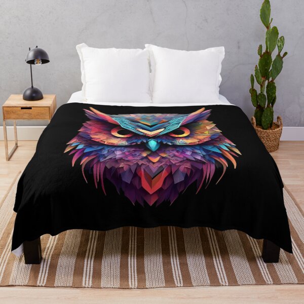 Item preview, Neon Insight – Geometric Owl designed and sold by Lumive.