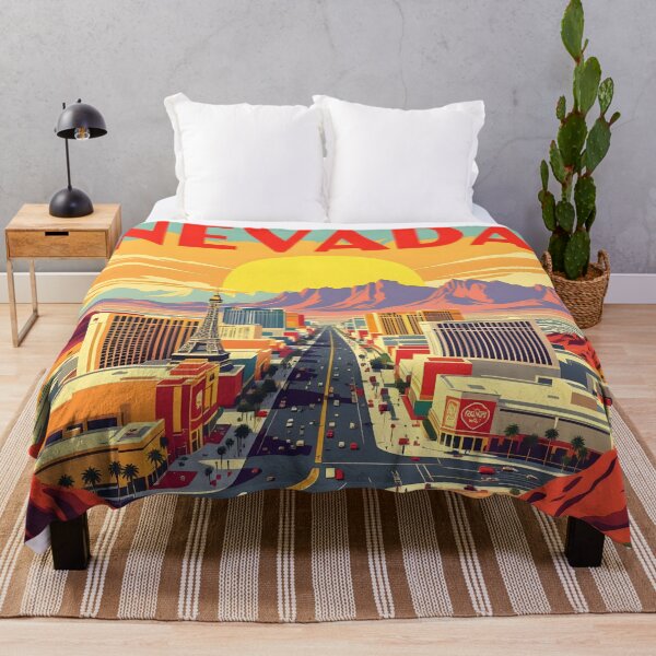 Item preview, Nevada: Vintage-Style Painterly Travel Poster designed and sold by LSVart.