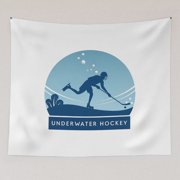 Item preview, Underwater Hockey Minimalist Design | Modern Aquatic Sport Illustration designed and sold by VividOrganica.