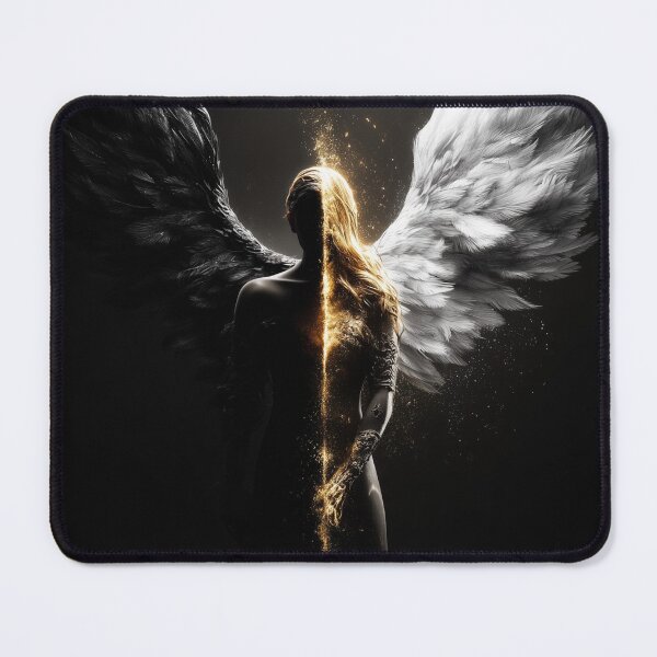 Item preview, Shadow Is Where the Wings Begin – Duality Angel Art designed and sold by VisionaryVeils.