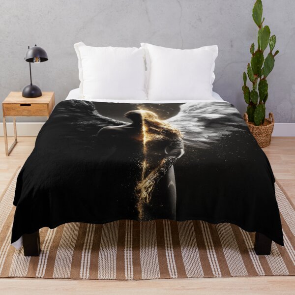 Item preview, Shadow Is Where the Wings Begin – Duality Angel Art designed and sold by VisionaryVeils.