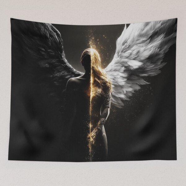 Item preview, Shadow Is Where the Wings Begin – Duality Angel Art designed and sold by VisionaryVeils.