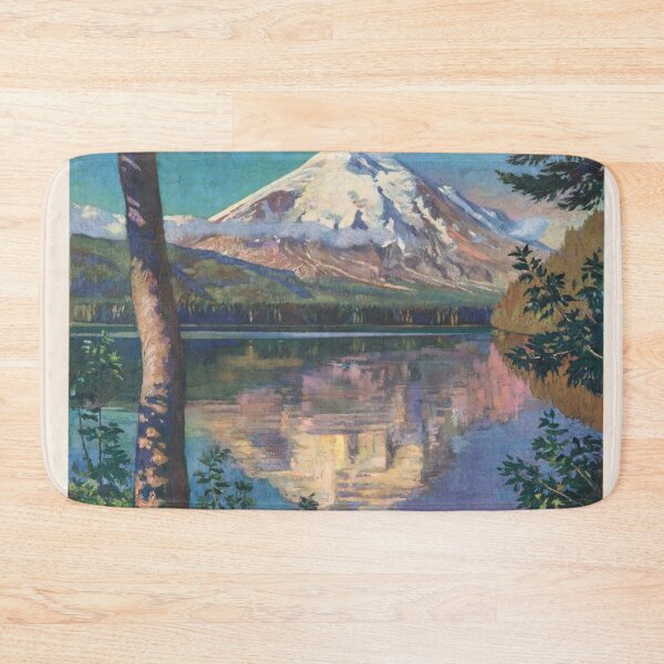 Item preview, Vintage Mt. St. Helens Travel Poster | Northern Pacific Railway Art | Gustav Krollmann | Cascade Mountains | Mid-Century Lithograph designed and sold by artofuniverse.