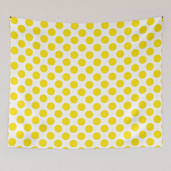 Item preview, Vivid Yellow Polka Dots On White designed and sold by POLKAIWERX.