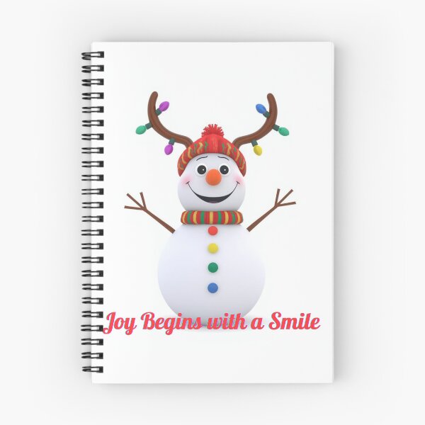 Item preview, Joy Begins with a Smile | Happy Snowman Christmas Art designed and sold by ArtShop2025LV.