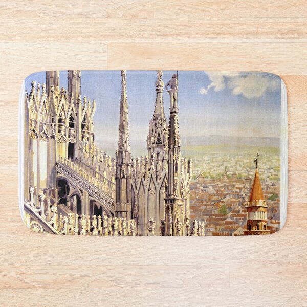 Item preview, Vintage Milan Travel Poster | Duomo di Milano Art Deco Print | Gothic Architecture Wall Art | Italian Cathedral Home Decor designed and sold by artofuniverse.