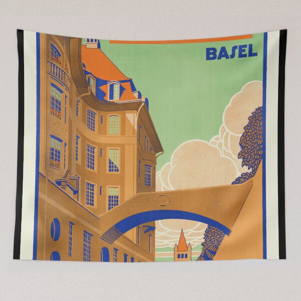 Item preview, Vintage Art Deco Poster | Muster-Wohnungen am Viadukt Basel | Architectural Urban Design | 20th Century Graphic Art Print designed and sold by artofuniverse.