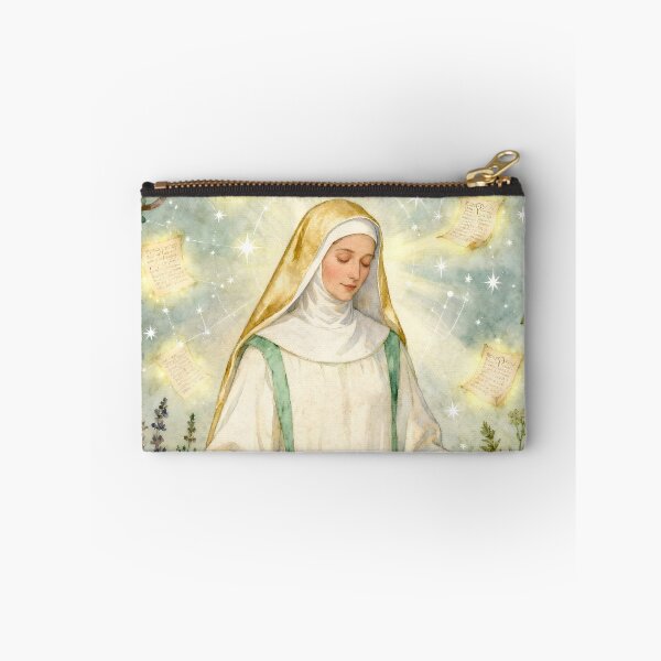 Item preview, Hildegard von Bingen – The Mystic of Light and Harmony | Spiritual Art by Sonia Sarkali designed and sold by SoniaSarkali.