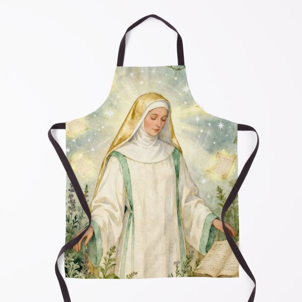 Item preview, Hildegard von Bingen – The Mystic of Light and Harmony | Spiritual Art by Sonia Sarkali designed and sold by SoniaSarkali.