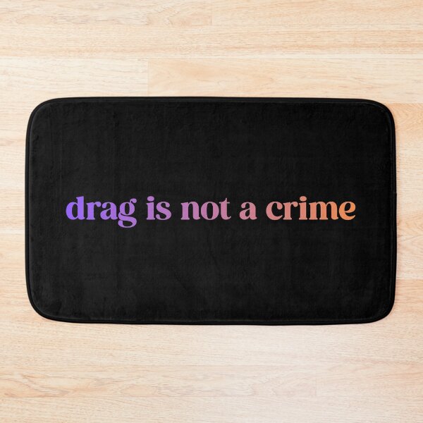 Item preview, Drag Is Not A Crime Support Drag Queens Typography Rainbow LGBTQ for Ally designed and sold by hiacynto.