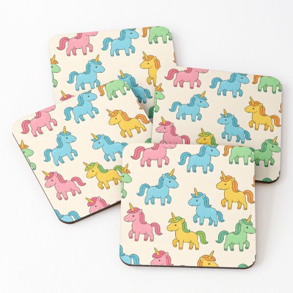 Item preview, COLORFUL UNICORN PATTERNS designed and sold by infinitearte.
