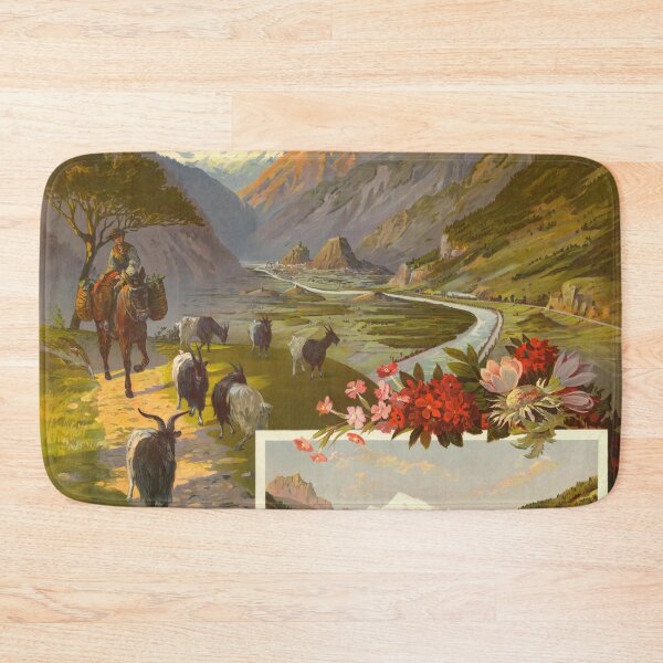 Item preview, Vintage Swiss Railways Travel Poster | Jura-Simplon and Rhône Valley | Early 20th Century Art | Scenic Alps and Pastoral Beauty designed and sold by artofuniverse.