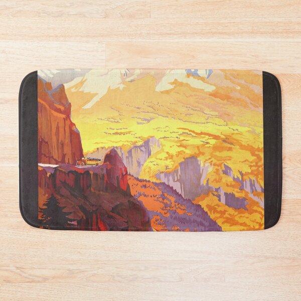 Item preview, Vintage Art Deco Travel Poster | Services d'Auto-Cars Cie du Midi | Pyrenees Journey | Col d'Aubisque & Pic du Ger | 1920s Elegance designed and sold by artofuniverse.