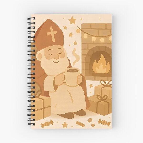 Item preview, Cozy Sinterklaas by the Fireplace designed and sold by AI-Only Creations.