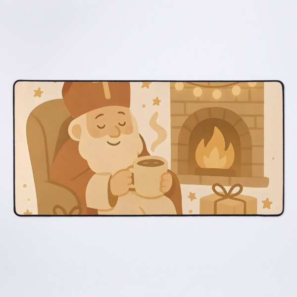 Item preview, Cozy Sinterklaas by the Fireplace designed and sold by AI-Only Creations.