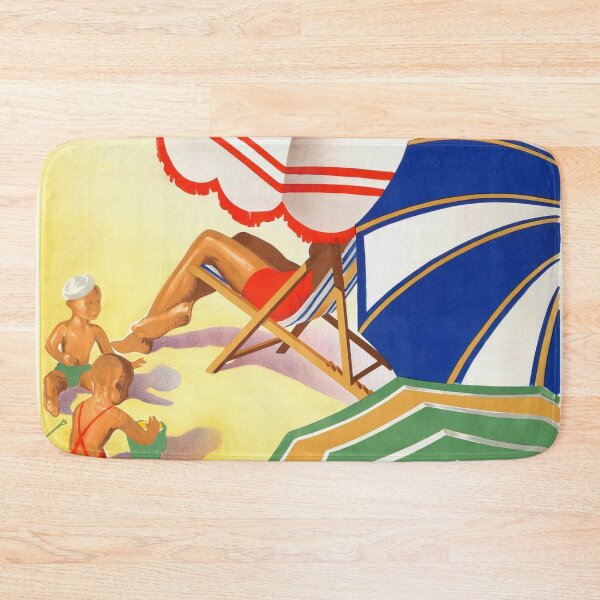 Item preview, Vintage Andalusia Beach Travel Poster | Mid-Century Art Deco | Spanish Coastal Tourism | Vibrant Retro Wall Decor | Family Vacation designed and sold by artofuniverse.