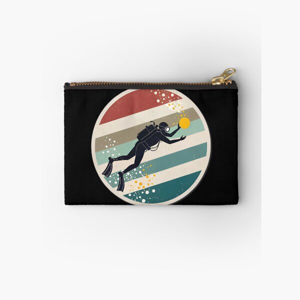 Item preview, Retro Underwater Diver Silhouette | Vintage Scuba Adventure Design designed and sold by VividOrganica.