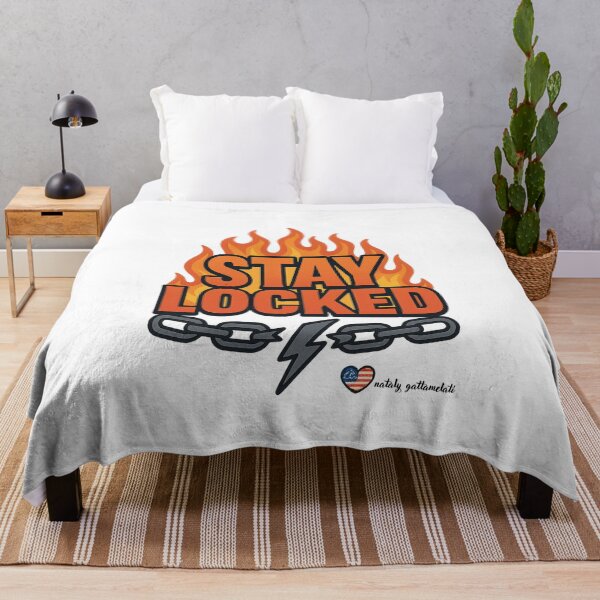 Item preview, Stay Locked ? Bold Motivational Fire Design designed and sold by natalygattamelati.