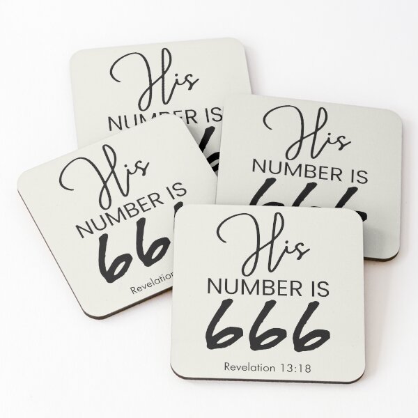 Item preview, His Number Is 666 | 666 | Revelation 13:18 designed and sold by Anniko Art Studio.