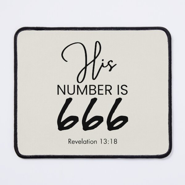 Item preview, His Number Is 666 | 666 | Revelation 13:18 designed and sold by Anniko Art Studio.
