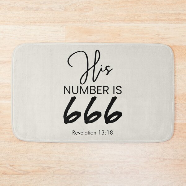 Artikelvorschau, Seine Zahl ist 666 | 666 | Offenbarung 13,18 entworfen und verkauft von Anniko Art Studio.