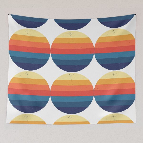Item preview, Retro Sunset Gradient Minimalist Circle Design designed and sold by ArtfulWeave.