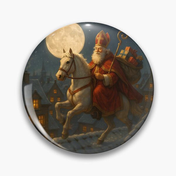 Item preview, Magical Sinterklaas Under the Full Moon designed and sold by AI-Only Creations.