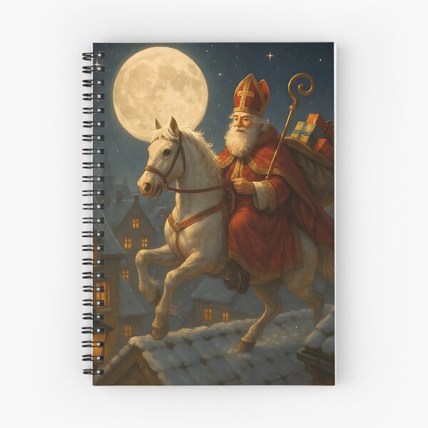 Item preview, Magical Sinterklaas Under the Full Moon designed and sold by AI-Only Creations.