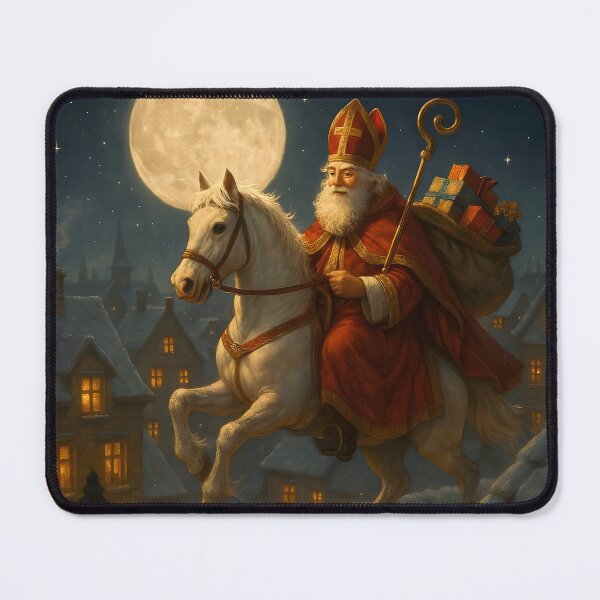 Item preview, Magical Sinterklaas Under the Full Moon designed and sold by AI-Only Creations.