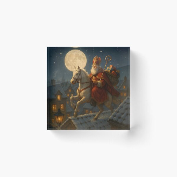 Item preview, Magical Sinterklaas Under the Full Moon designed and sold by AI-Only Creations.