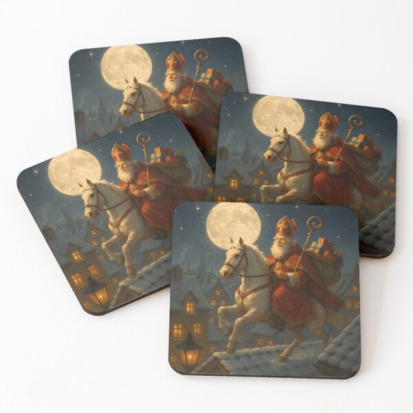 Item preview, Magical Sinterklaas Under the Full Moon designed and sold by AI-Only Creations.