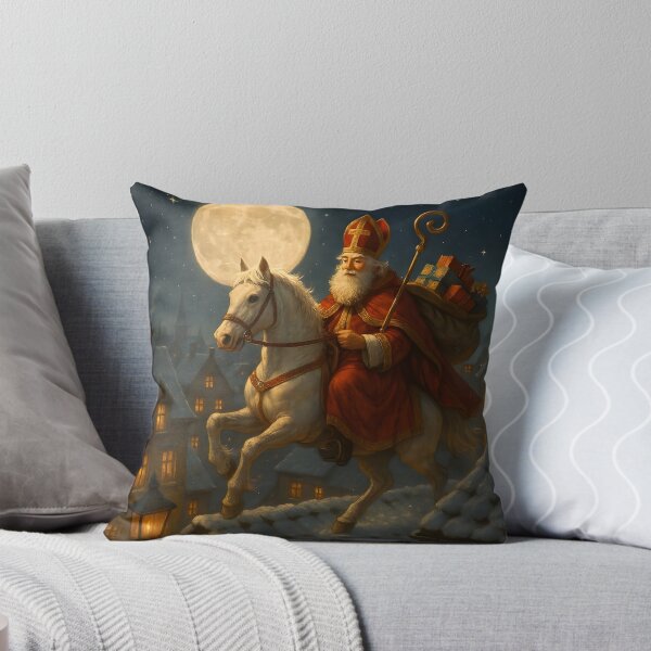 Item preview, Magical Sinterklaas Under the Full Moon designed and sold by AI-Only Creations.