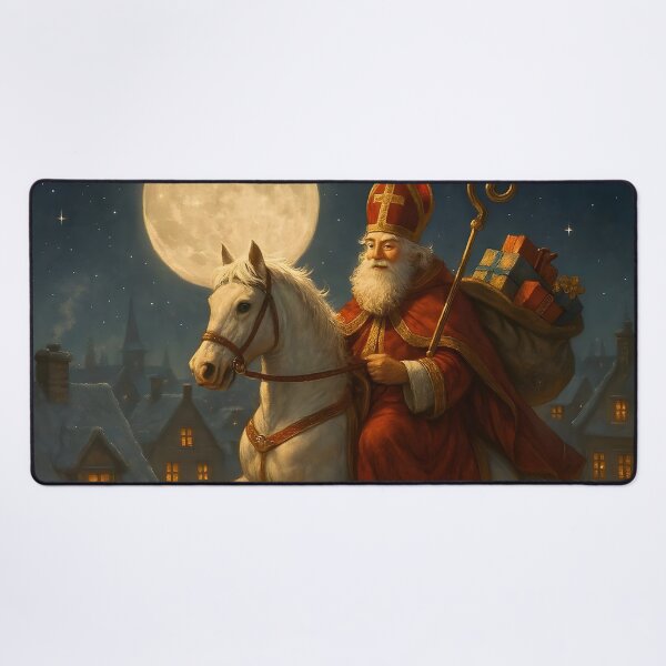 Item preview, Magical Sinterklaas Under the Full Moon designed and sold by AI-Only Creations.