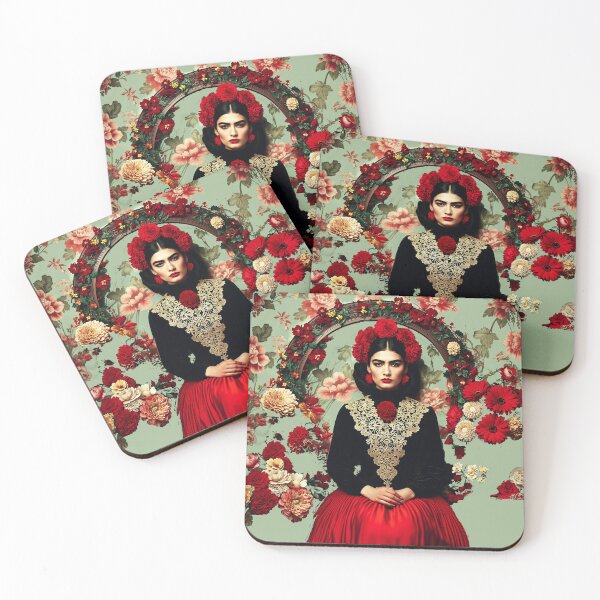 Item preview, Frida Kahlo Floral Portrait Design designed and sold by Pjotre7.