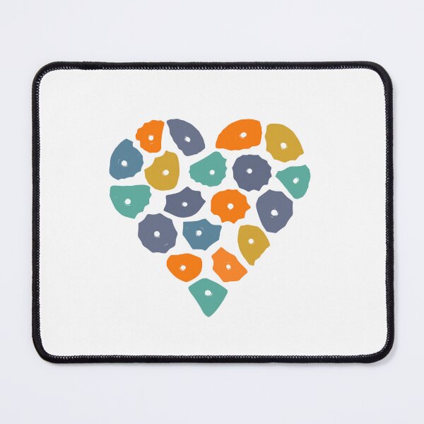 Item preview, Climbing holds heart design I love climbing logo designed and sold by Bouldershop.