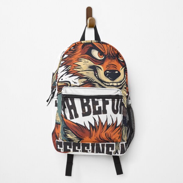 Item preview, Death Before Decaf – Crazy Caffeine Fox Coffee Addict Design designed and sold by ShirtHatch.