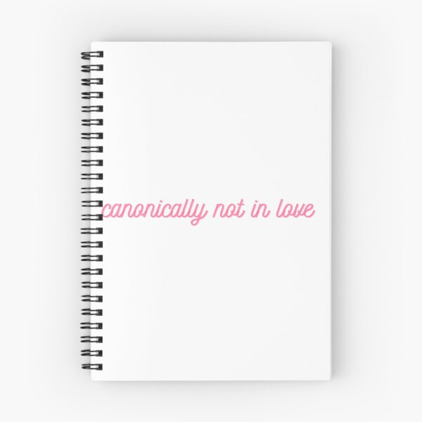 Item preview, canonically not in love designed and sold by Nyxander's Bookish Catalogue.