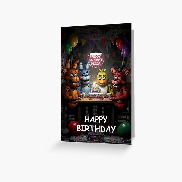 FNAF Birthday Greeting Card